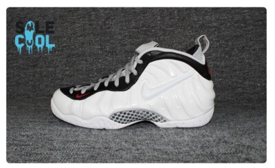 Nike Air Foamposite Pro Chrome White Black Sneakers Mens Shoes 624041-103