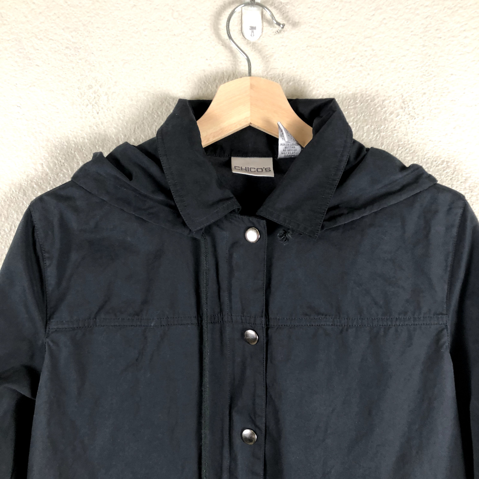 Chicos Jacket Windbreaker Womens Small Chicos 0 B… - image 3