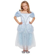 Kids Blue Princess Fancy Dress School Play costume Book Week Day Halloween