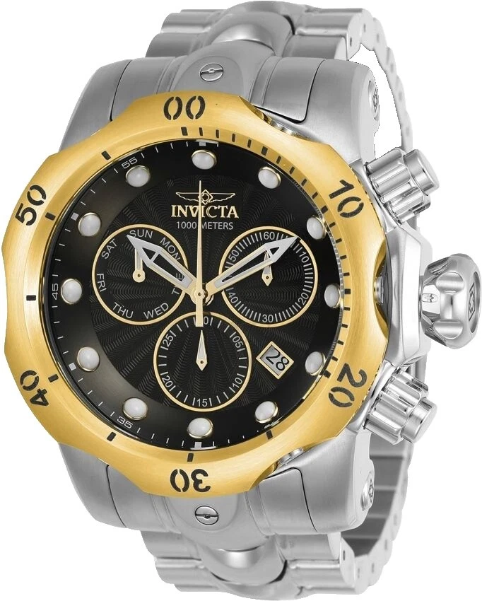 Relojes de pulsera analógico correa de plata Invicta Venom