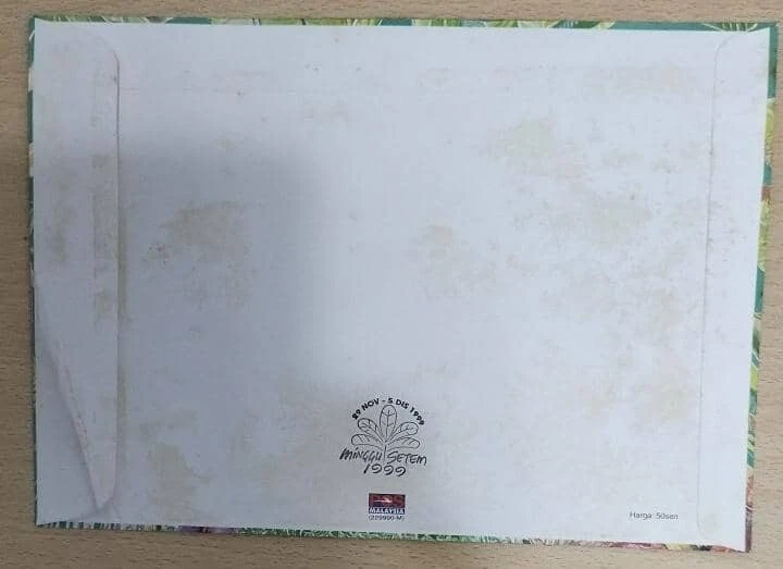 FREE SHIP Malaysia Heliconia Flower 199930c x 10 imperf sheetlet FDC - Image 2 of 2