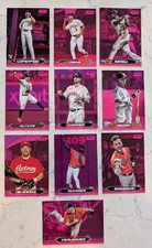 2024 Topps Stadium Club PINK FOIL Team Set (10) Houston Astros Altuve Loperfido