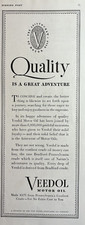 1937 Veedol Motor Oil Pennsylvanias Costliest Crude Quality Vintage Print Ad