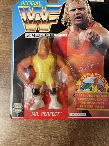 -MOC- 1991 -Mr Perfect- Vintage Hasbro WWF Wrestli...