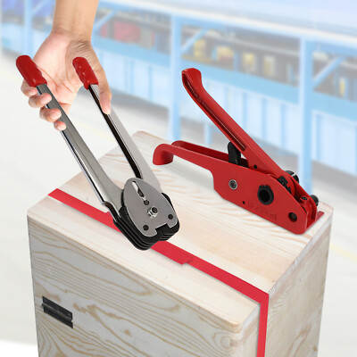 Manual Banding Tool Transport Pack Strapping Tensioner Packing Bander Kit 1000n