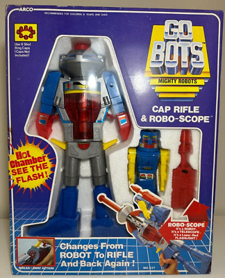 80's Hot Chamber Cap Rifle & Robo Scope Boxed Complete Vintage Gobots Go Bots