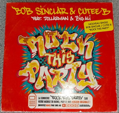 BOB SINCLAR & CUTEE B - ROCK THIS PARTY ( CD SINGLE ) - C0 -