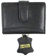 2pc SET Lambskin Soft Leather Credit Business Card Wallet ID Window 30pc Inserts