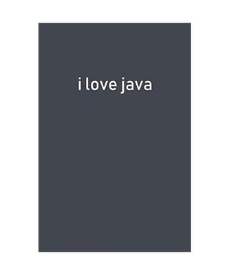 i love java: Lined Notebook, Media, Blue Run