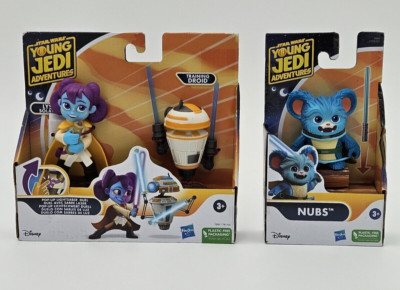 Star Wars Young Jedi Adventures lightsaber Duel Lys Solay Training Droid & Nubs