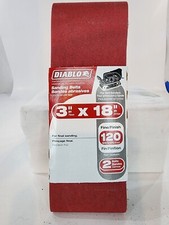 Diablo DCB318120S02G Sanding Belt 120-Grit Fine 18" x 3" Zirconium Oxide