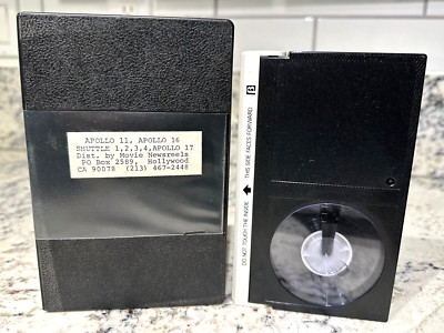 APOLLO 11, 16, 17 Shuttles 1-4 Movie Newsreels Vintage BETA Video Tape UNTESTED