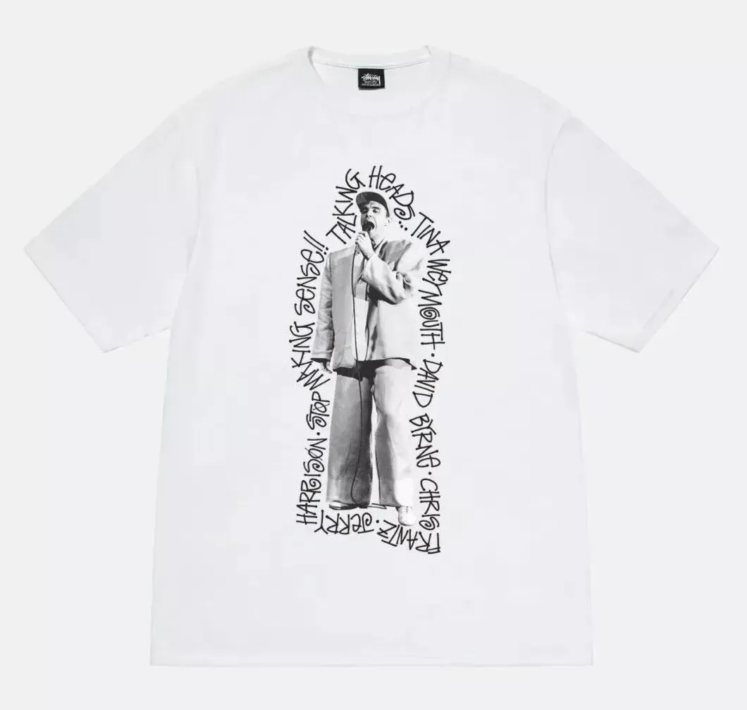 STUSSY TALKING HEADS STOP MAKING TEE