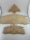 LOT OF 10 - Wooden Carved Decorative Corner Onlay Applique Solid Wood Decorative