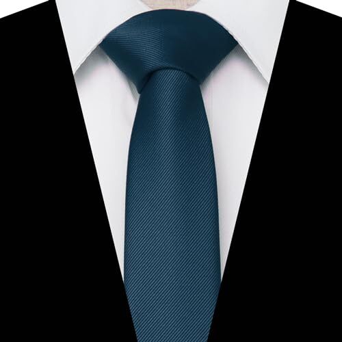 EAE1036 Friendship Fashion Blue Skinny Tie - Handmade Pure Silk Slim Necktie For Men