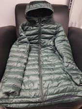 Lole Katie Down Parka Insulated Long Winter Jacket Hooded Dark Green Size Xs