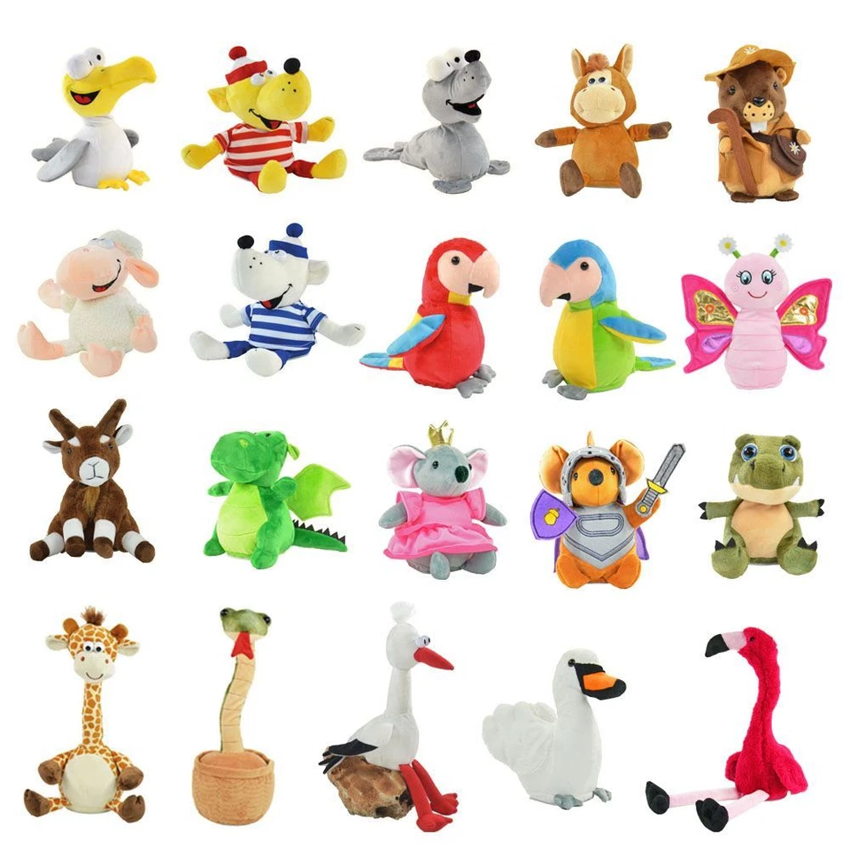 Labertier Kögler Riesen Auswahl Labertiere Sprechen plappert nach Plüsch Neu 3