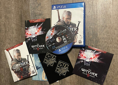 The Witcher III 3: Wild Hunt Sony PlayStation 4 PS4 VGC Map Soundtrack