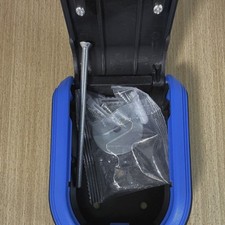 4-digit Password Key Box Blue Frosted ABS Plastic Key Safe Wall Mounted w/screw