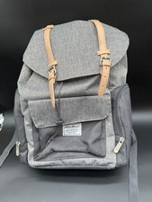 Eddie Bauer Diaper Bag/Back Pack W/ Leather Straps Insulated Pockets Canvas