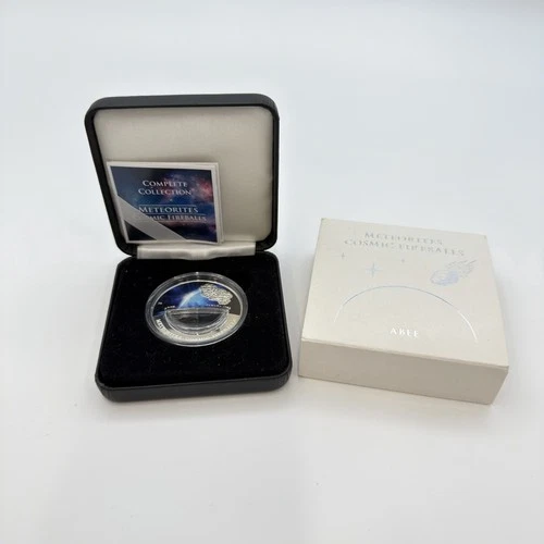 2012 Fiji $10 Cosmic Fireballs Abee 20g .999 Silver Meteorite PROOF w/OGP & COA