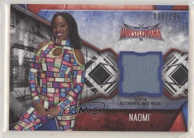 2017 Topps WWE Women's Division Mat Relics 94/199 Naomi #MR-NAO 0r4