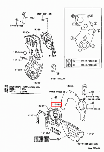 Genuine Hilux LN110 LN109 LN108 LN107 LN106 3L 2L Rear Main Oil Crankshaft Seal - Picture 18 of 20