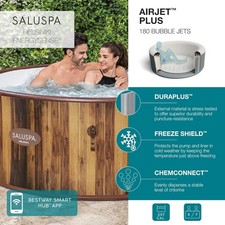 Bestway SaluSpa Helsinki Smart Signature AirJet Plus 7 Inflatable Hot Tub Spa