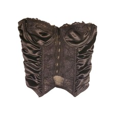 Urban Outfitters Out from Under black corset bustier top with lace details