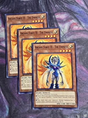 (3x) Arcana Force III - The Empress - SGX4-ENB04 - NM - Common - 1st ed - Yugioh