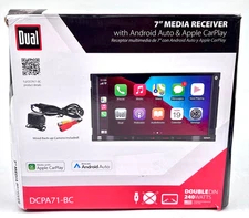 Dual Double DIN 7" Media Receiver w/ Apple Car Play & Android Auto DCPA71-BC