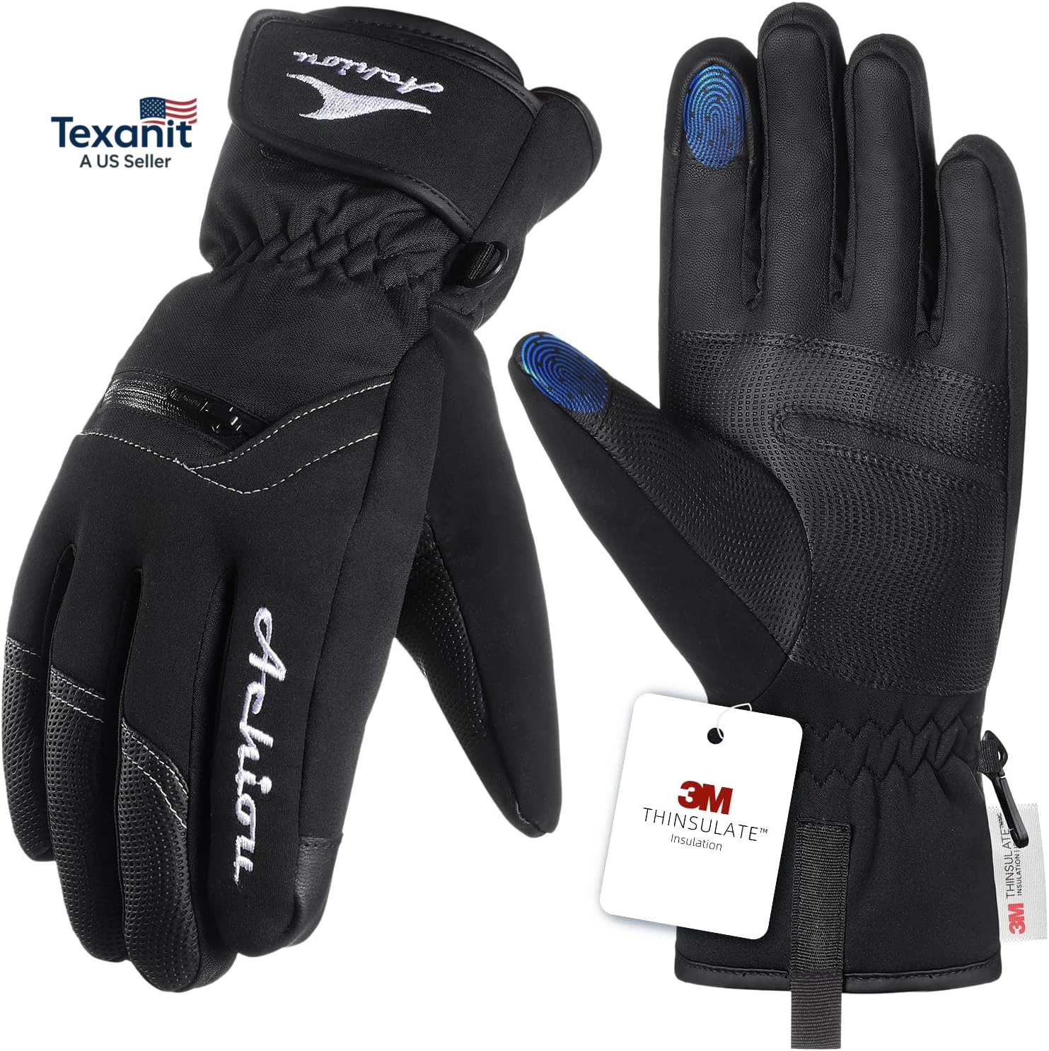 Ski Snow Gloves Winter Warm 3M Thinsulate Waterproof Touchscreen Men Women