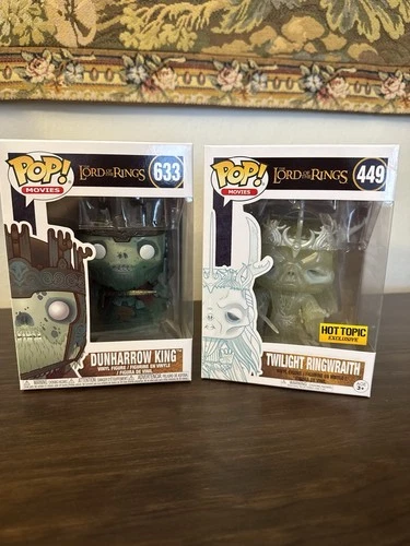 Funko Pop! Lord of the Rings Dunharrow King 633 & Twilight Ringwraith 449