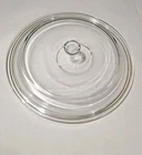 Glass 12” Round Mexico  REPLACEMENT LID For Casserole & Crockpot Pyrex Style
