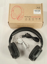 Personal FM Radio Rechargeable Headphones, NIOB, Ships Free to Continental US