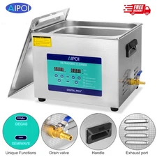 15L Ultrasonic Cleaner Heater Timer Basket Digital Sonic Heating Machine