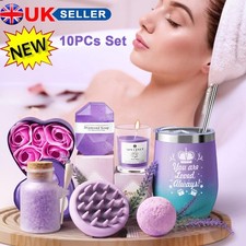 Gorgeous Lavender Relaxation Gift Box - Complete Spa Hamper for Her Relaxation