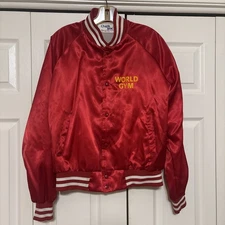 Chalk Line WORLD GYM (Modesto CA.) Gorilla Logo Mens Jacket Size M