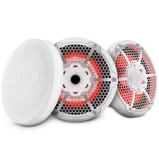 DS18 NXL-10MD/WH 10  Marine 2-Way Hybrid Speaker with RGB LED Lights - Pair