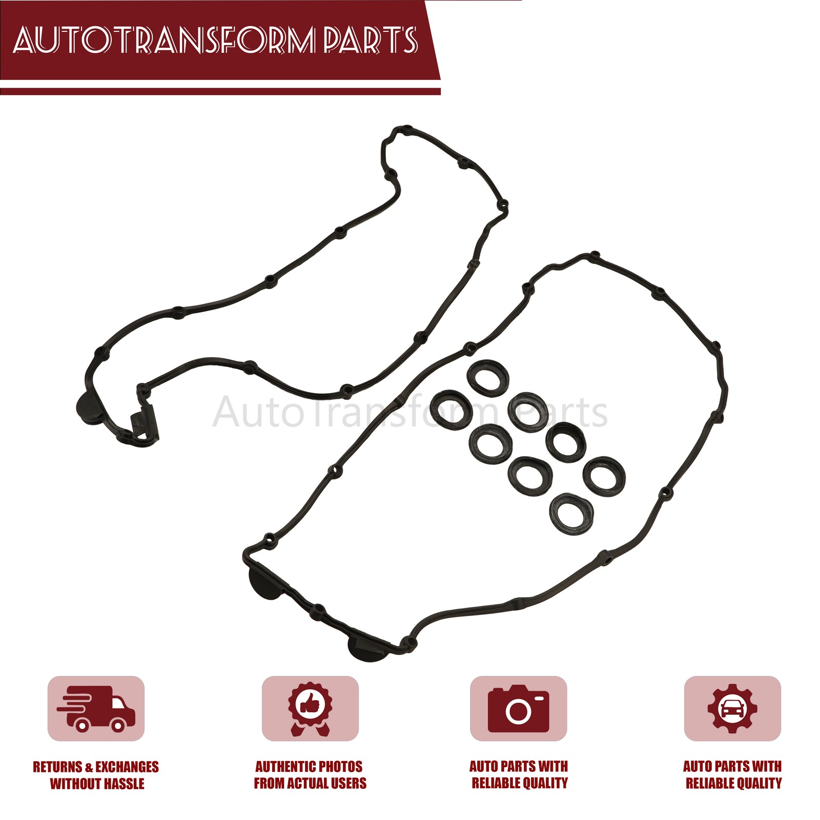 For Maserati Quattroporte GranTurismo Valve Cover Gasket Set AW3420000