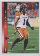 2021 Upper Deck CFL Red 9/165 Lemar Durant #112 0q0m