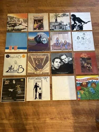 16 Lot Classic Rock Vinyl LP Records peter Eric Clapton AWB Led Zeppelin The Who
