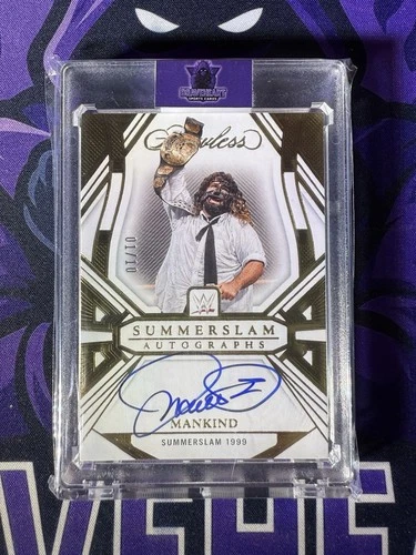 2024 Panini Flawless WWE Mankind Gold Summerslam Autographs #1/10