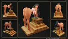 Texelion NSFW Figure: Chel Fan Art w/ Penholder – 3D Resin Multi-Scale