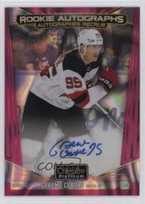 2024-25 O-Pee-Chee Platinum Rookie Pink Magma Graeme Clarke #R-GC Auto 5x5