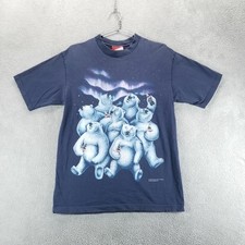 VTG Coke Shirt Mens L Blue Polar Bear Aurora Graphic Made in USA 1994 90s