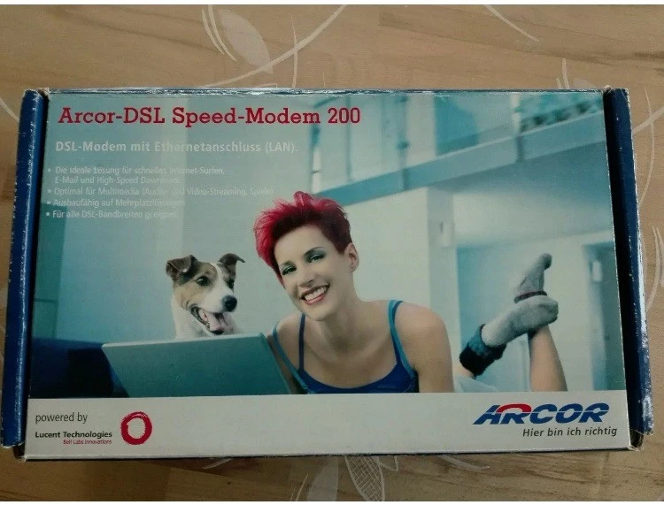 Arcor DSL Speed-Modem 200 ADSL / ADSL2+, gebraucht - Bild 3 von 3