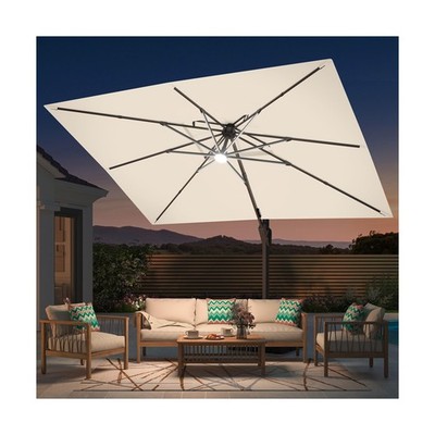 Deconk 9' X 12' Patio Umbrella with LED Lights Outdoor Cantilever Large Recta... | eBay Deconk 9' X 12' Patio Umbrella with LED Lights Outdoor Cantilever Large Recta... | eBay