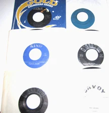 CHRISTMAS Blues  etc.  45's ~ Lot of 6 ~ Elvis, Chas. Brown, Freddy King +  NRMT