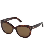 Tom Ford Alistair Sunglasses FT0524S 54H 56mm Red havana / Brown Polarized Lens